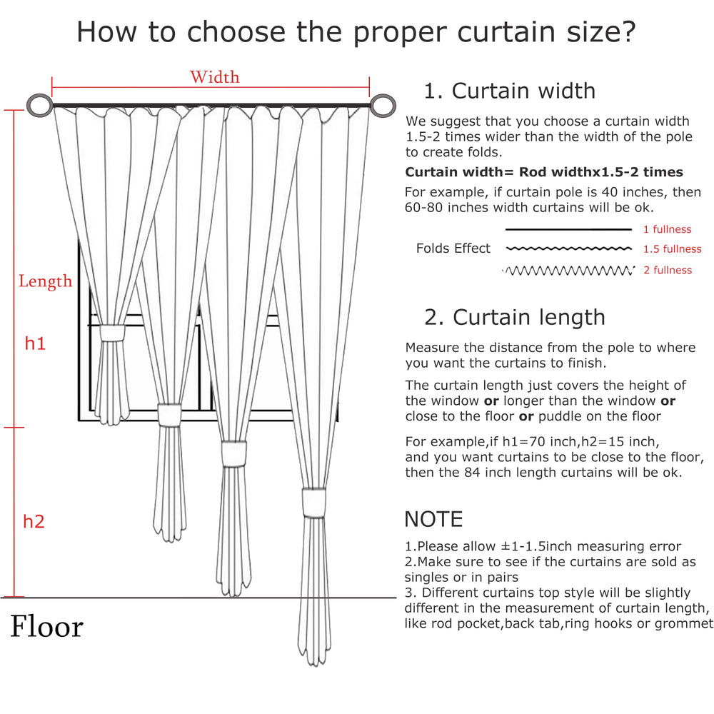 Vision Home détail plis pincés pour tombé structuré et élégant