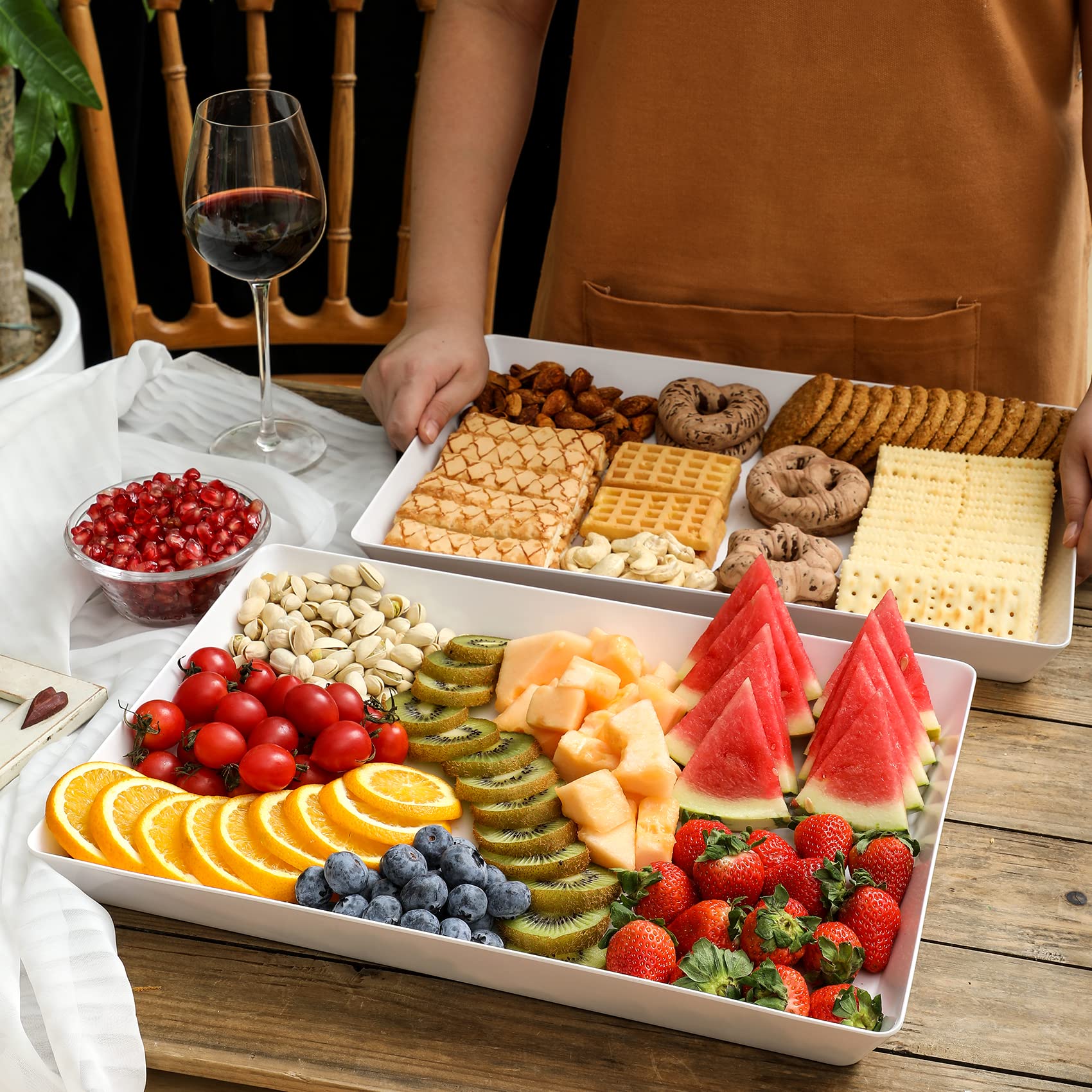 VITEVER plateau présentant desserts pour valoriser les couleurs