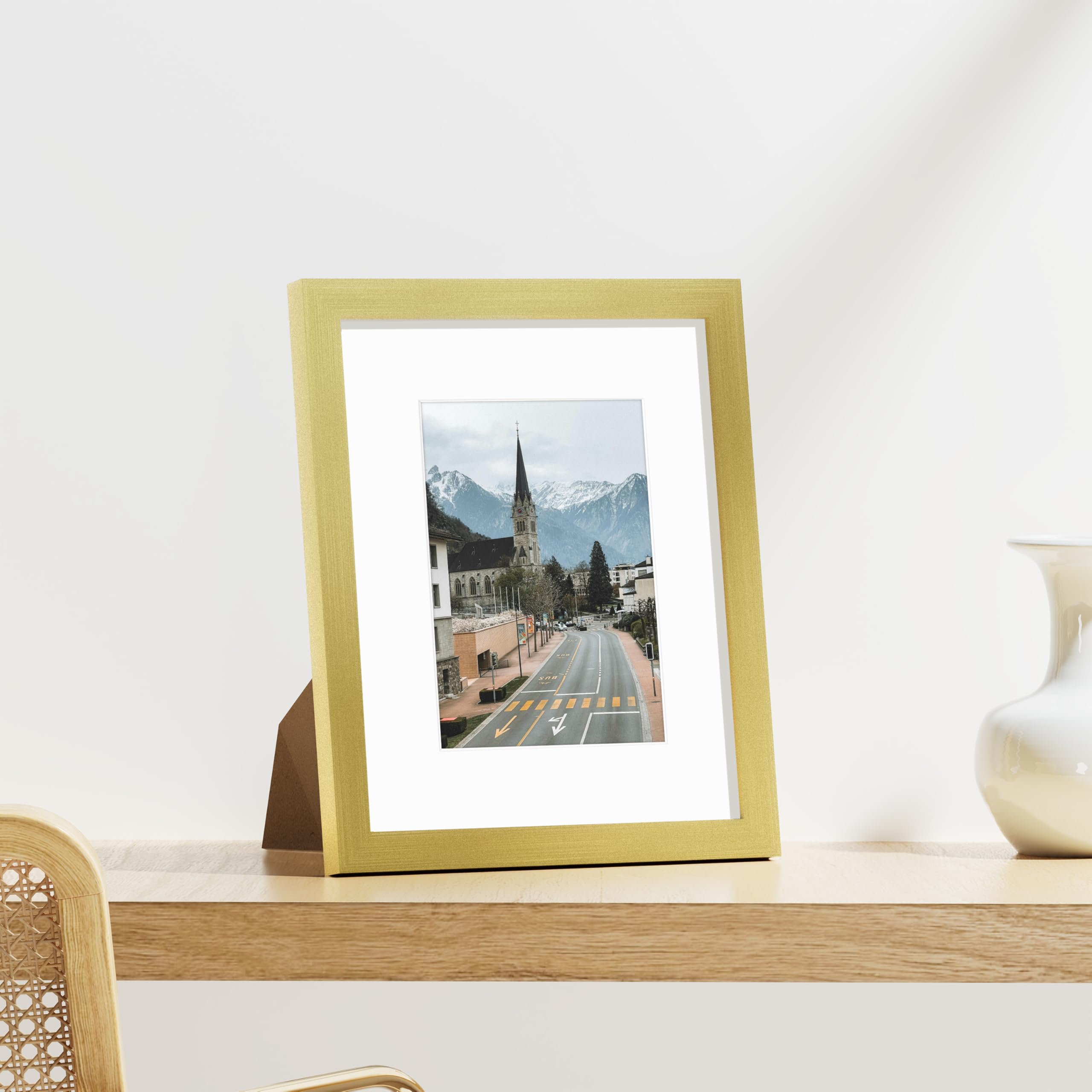 Vittanly passe-partout blanc intérieur valorise photo 5x7