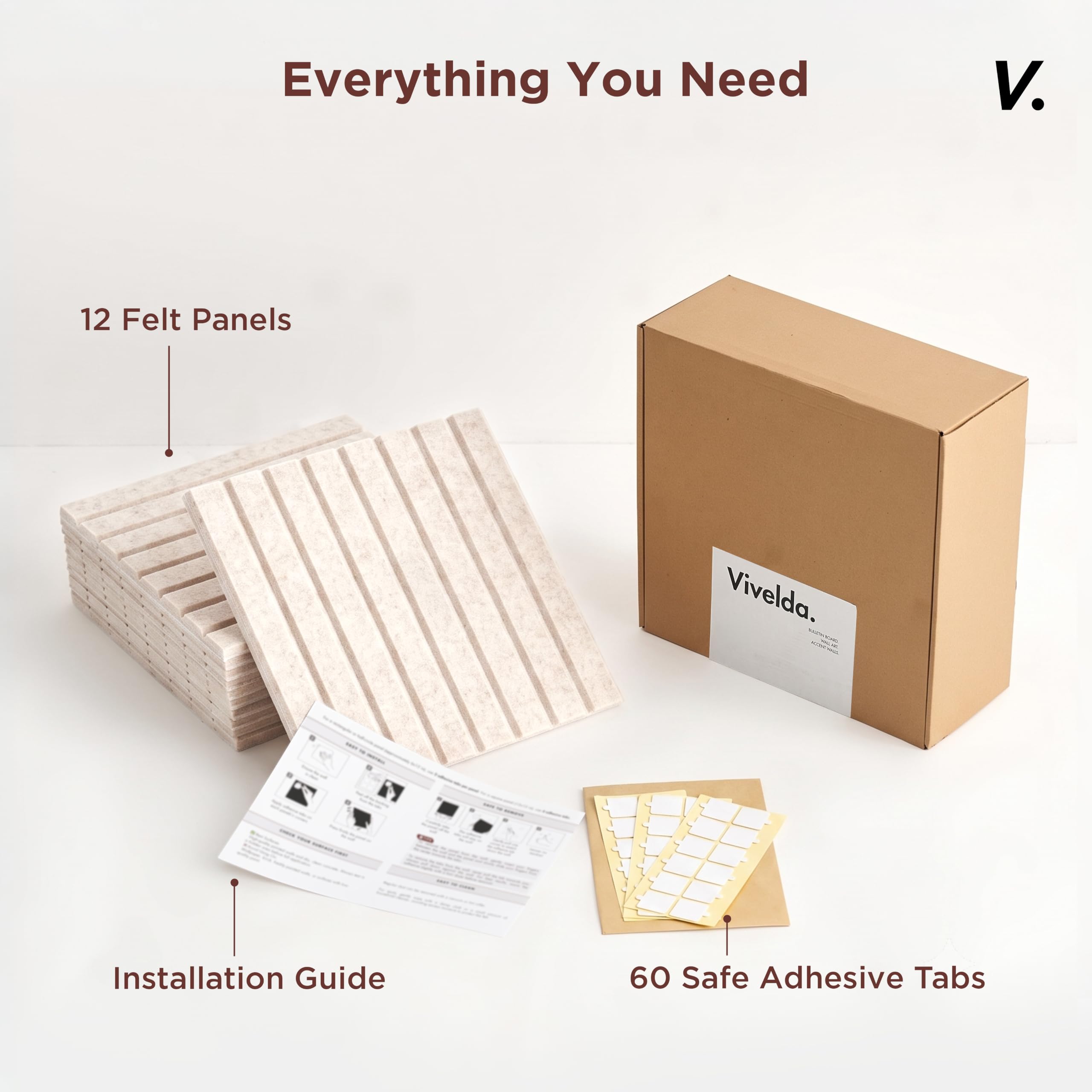 VIVELDA bords chanfreinés illustrant jointures nettes et finition professionnelle