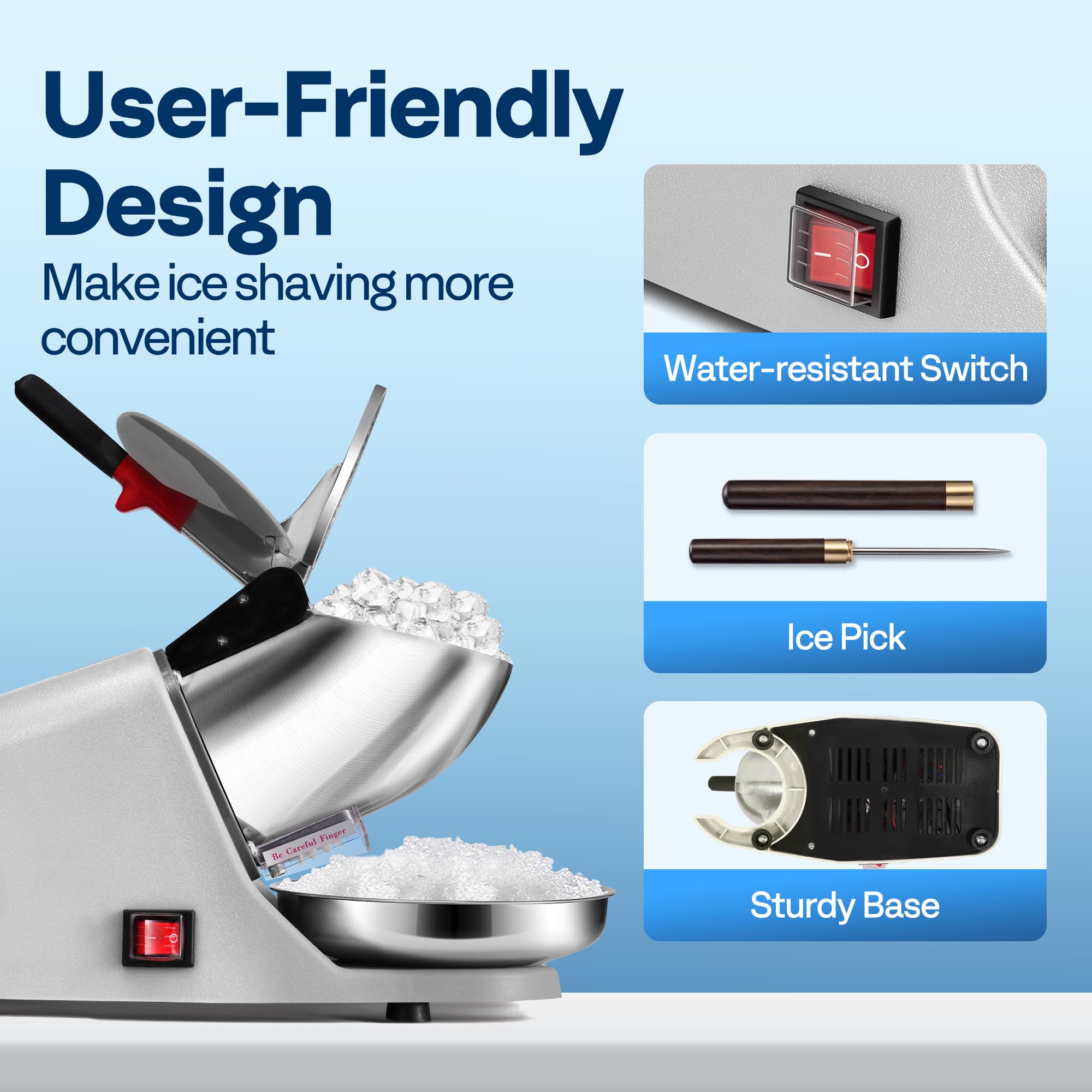 VIVOHOME base lourde et stable diminuant vibrations pendant le concassage