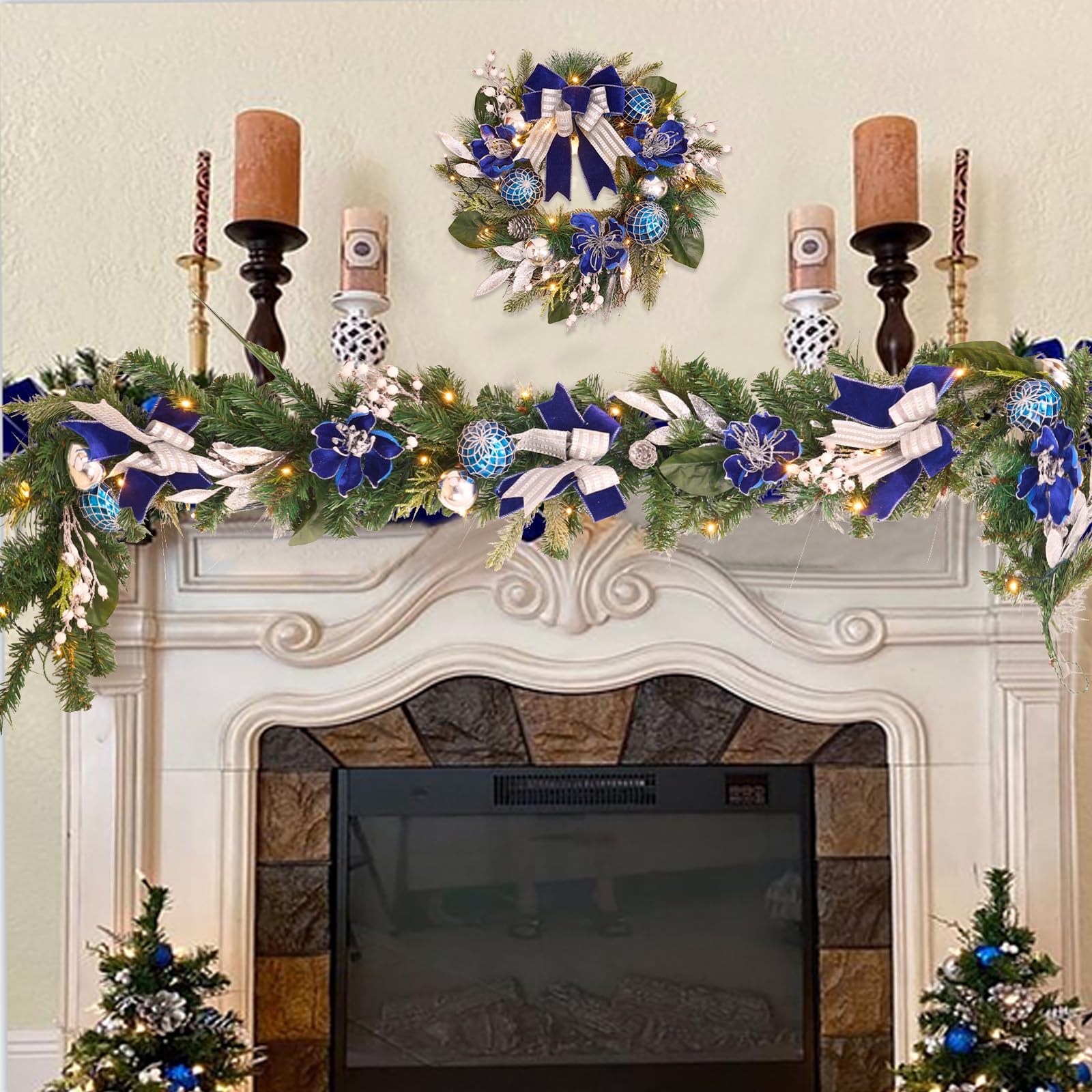 Vofuly gros plan magnolia bleu, texture réaliste apporte élégance