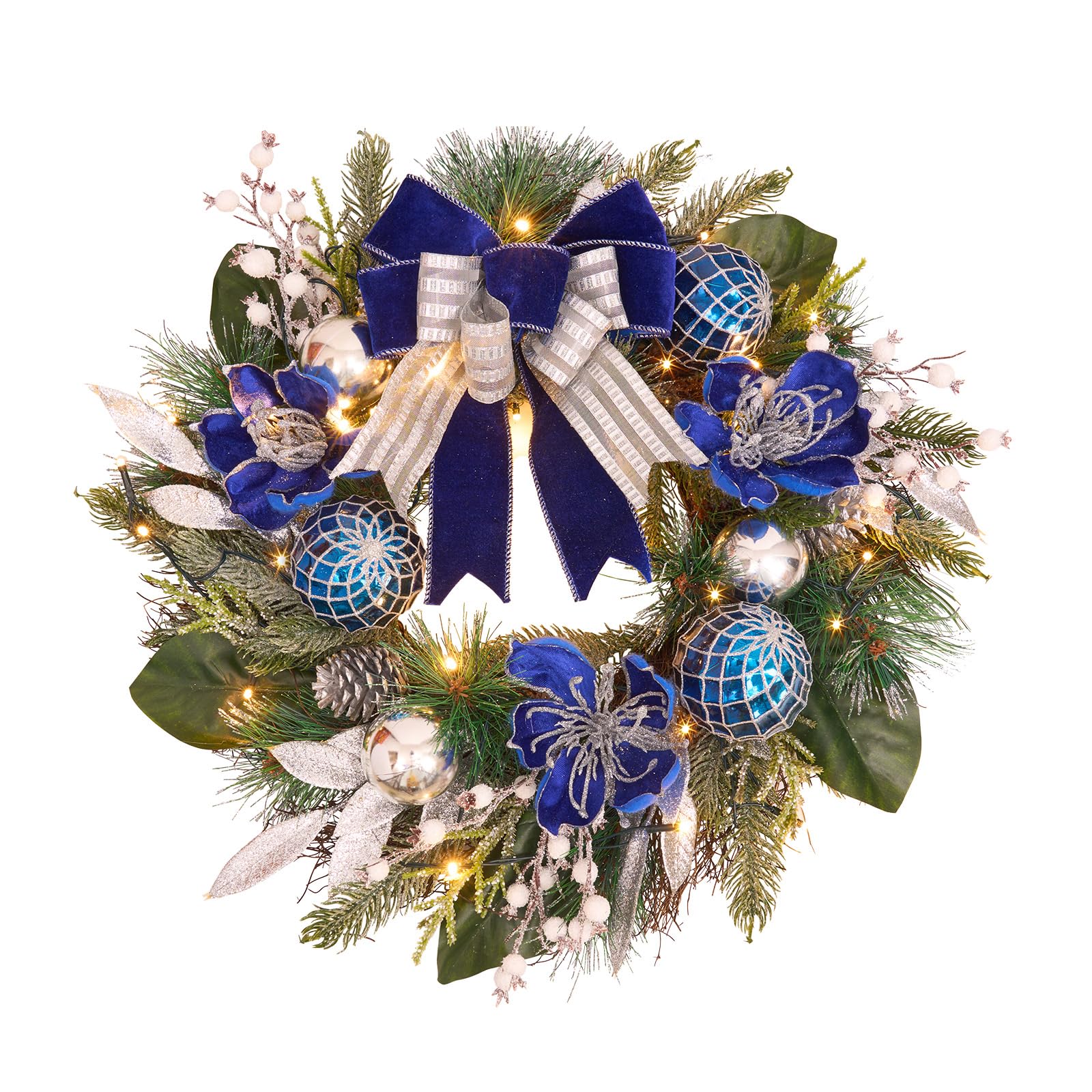 Vofuly couronne sur porte avant illumination, accueille chaleureusement