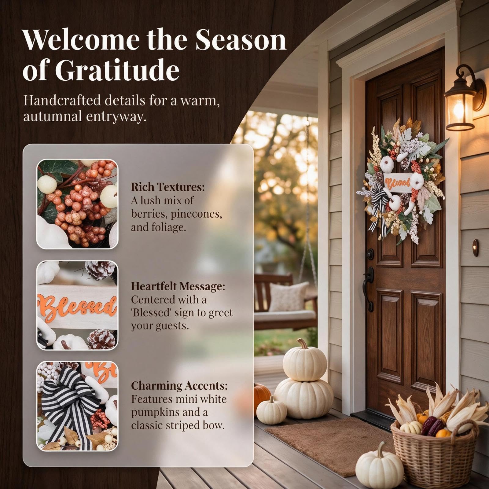 Vofuly zoom sur feuillage d'automne montrant textures réalistes et volume décoratif