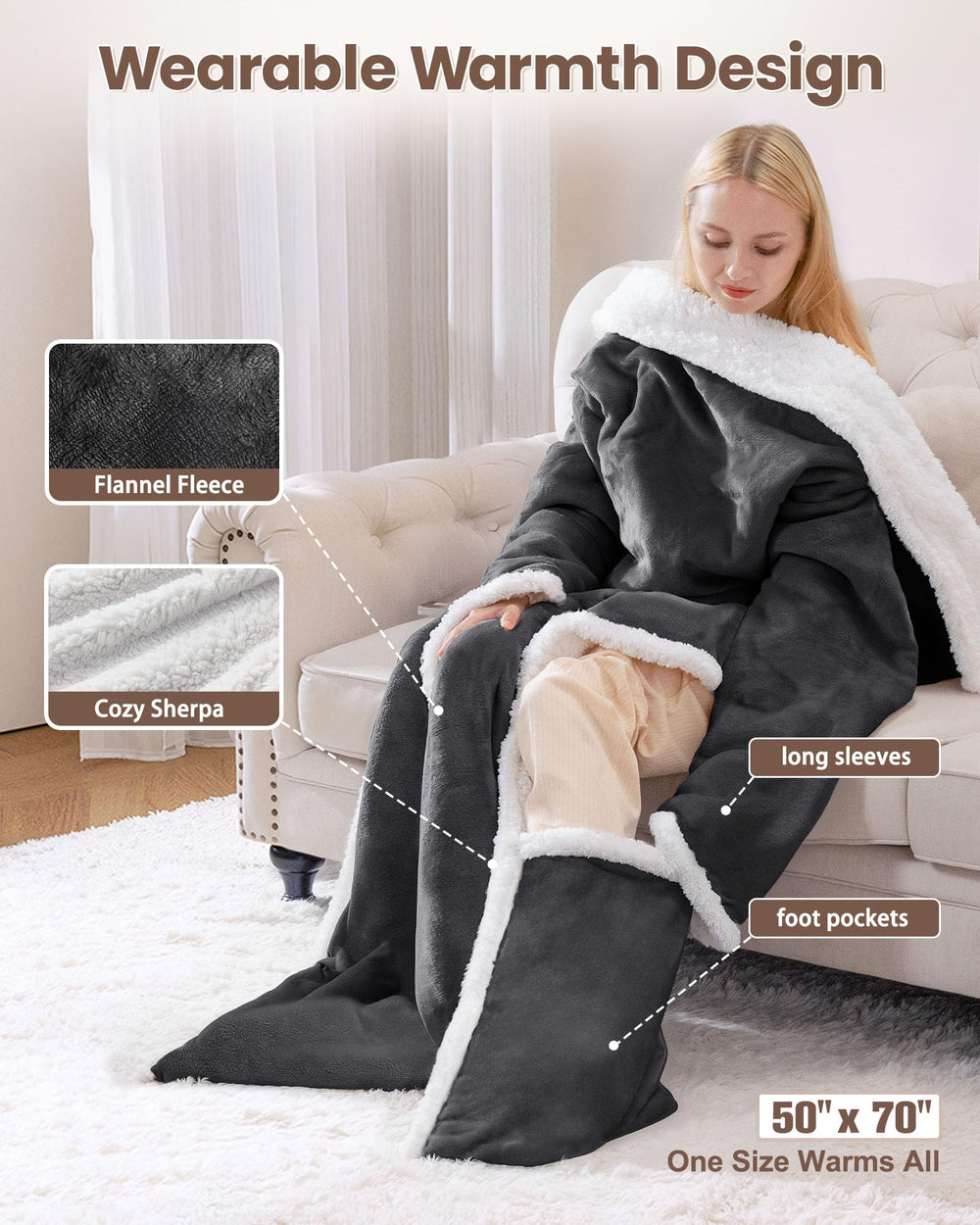 VOLISUN poche pour pieds chauffante en position, garde les pieds au chaud efficacement