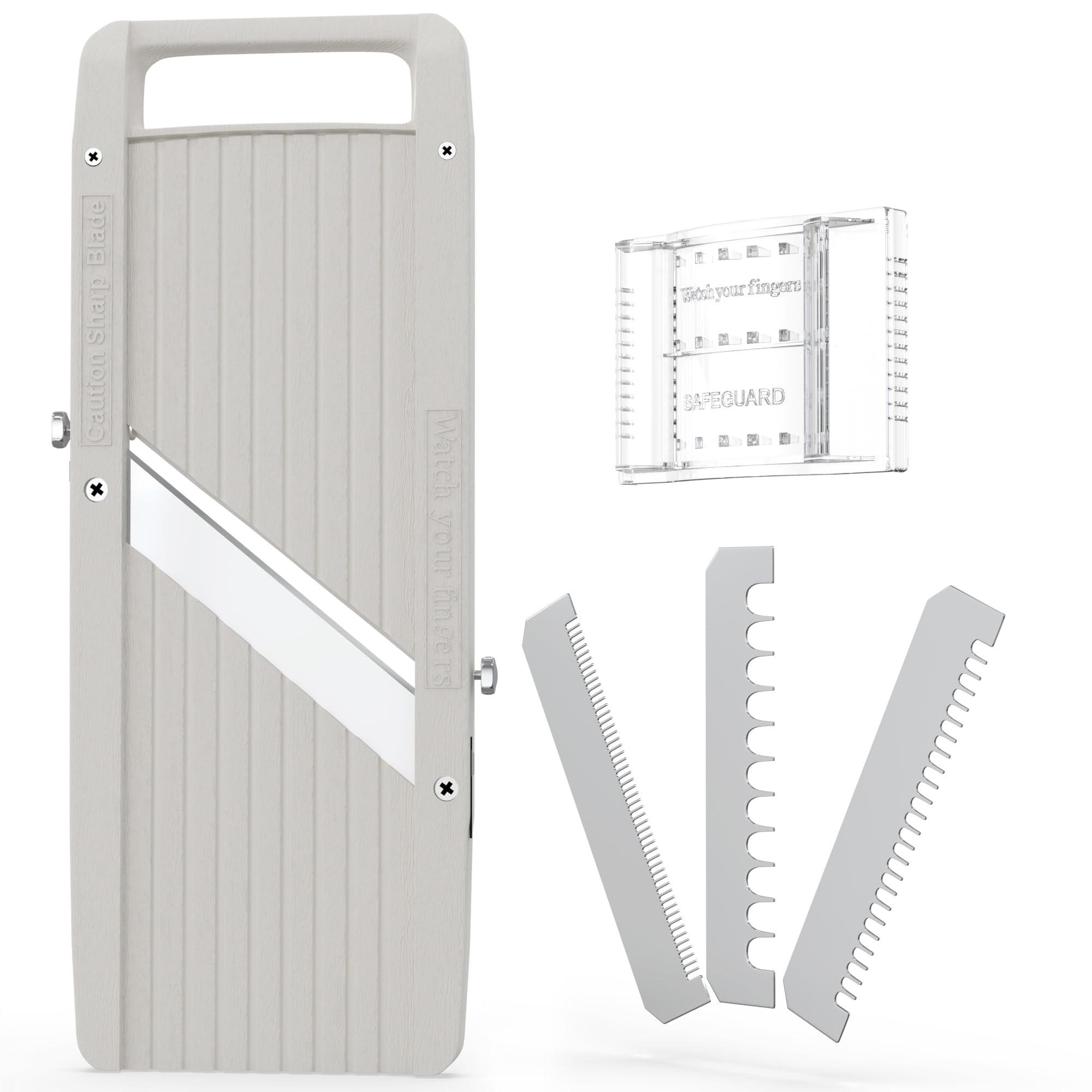Vollum mandoline lame gros plan illustrant précision de coupe