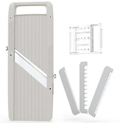 Vollum mandoline lame gros plan illustrant précision de coupe