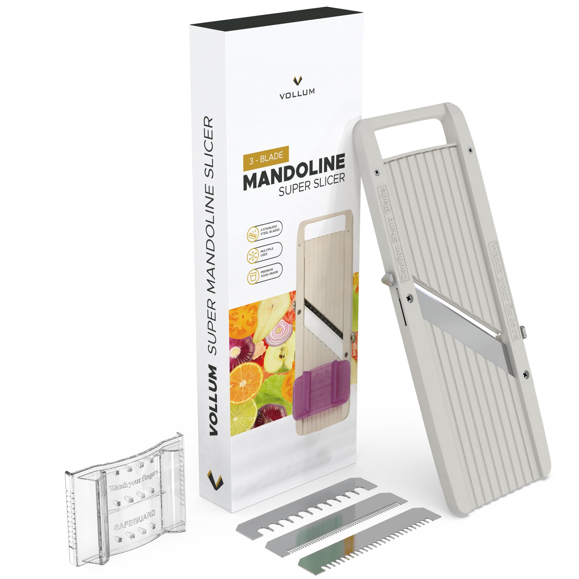 Vollum mandoline lames interchangeables pour flexibilité de coupe