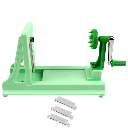 Vollum spiralizer face avant montrant le corps robuste et la poignée ergonomique pour coupe rapide