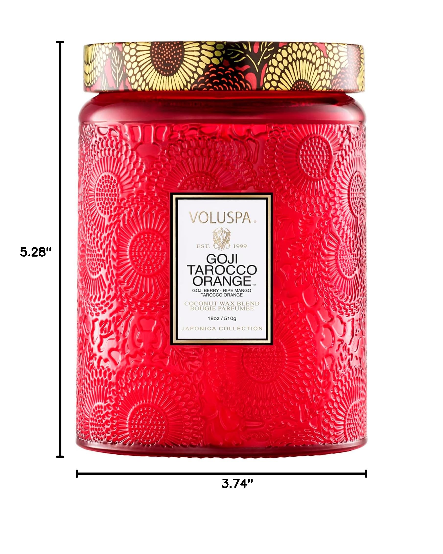 Voluspa bougie en cuisine ouverte diffuse senteur agrume revitalisante