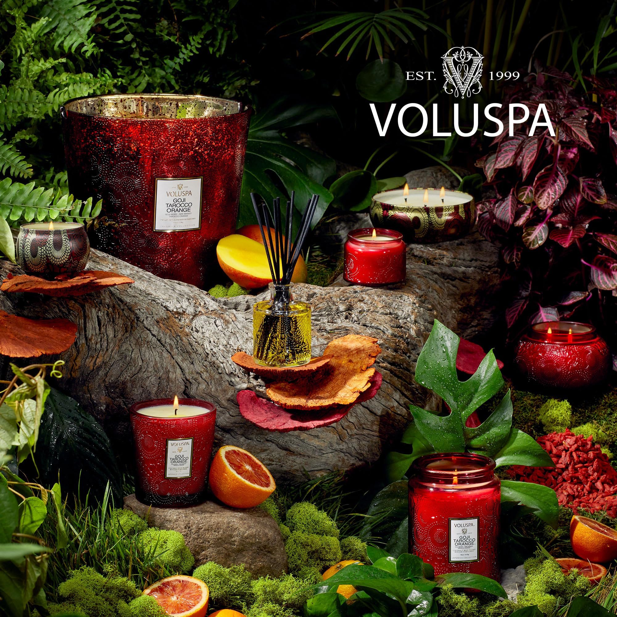 Voluspa mise en scène lifestyle décorant salon et améliorant l'ambiance