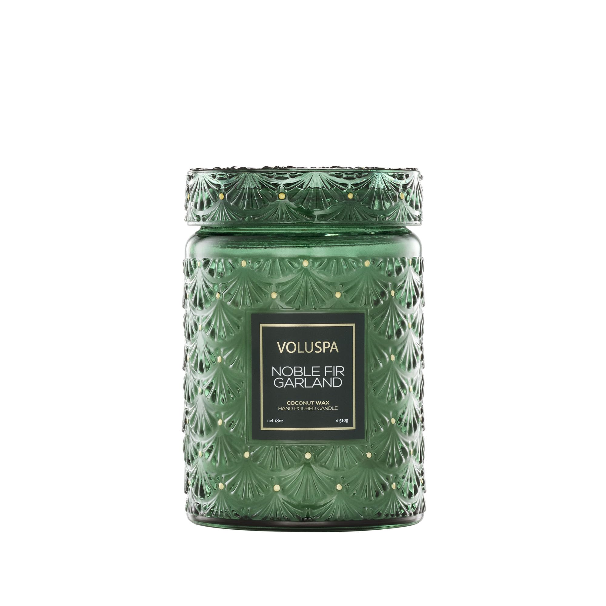Voluspa bocal face montrant l'esthétique et parfum chaleureux