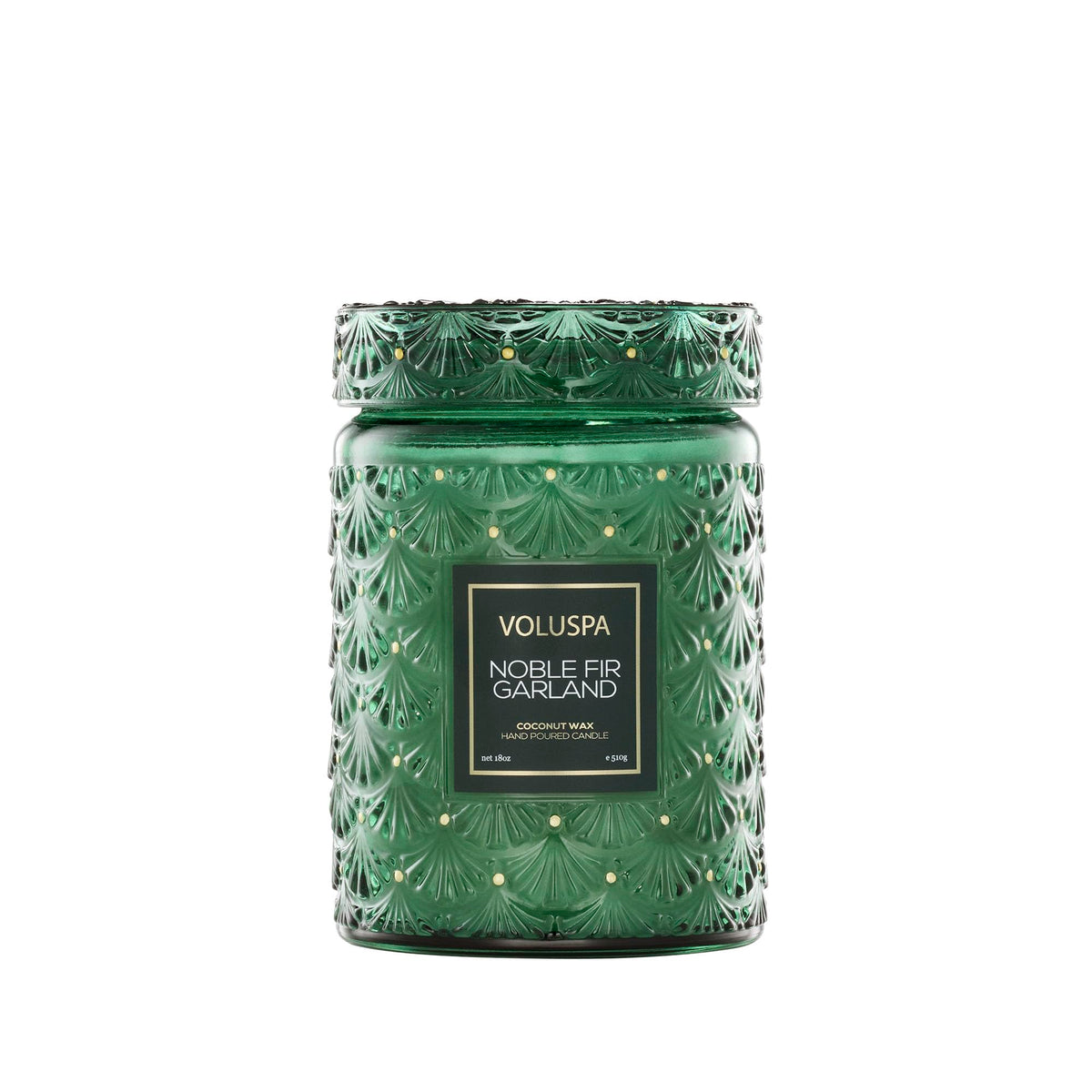 Voluspa bocal face montrant l'esthétique et parfum chaleureux