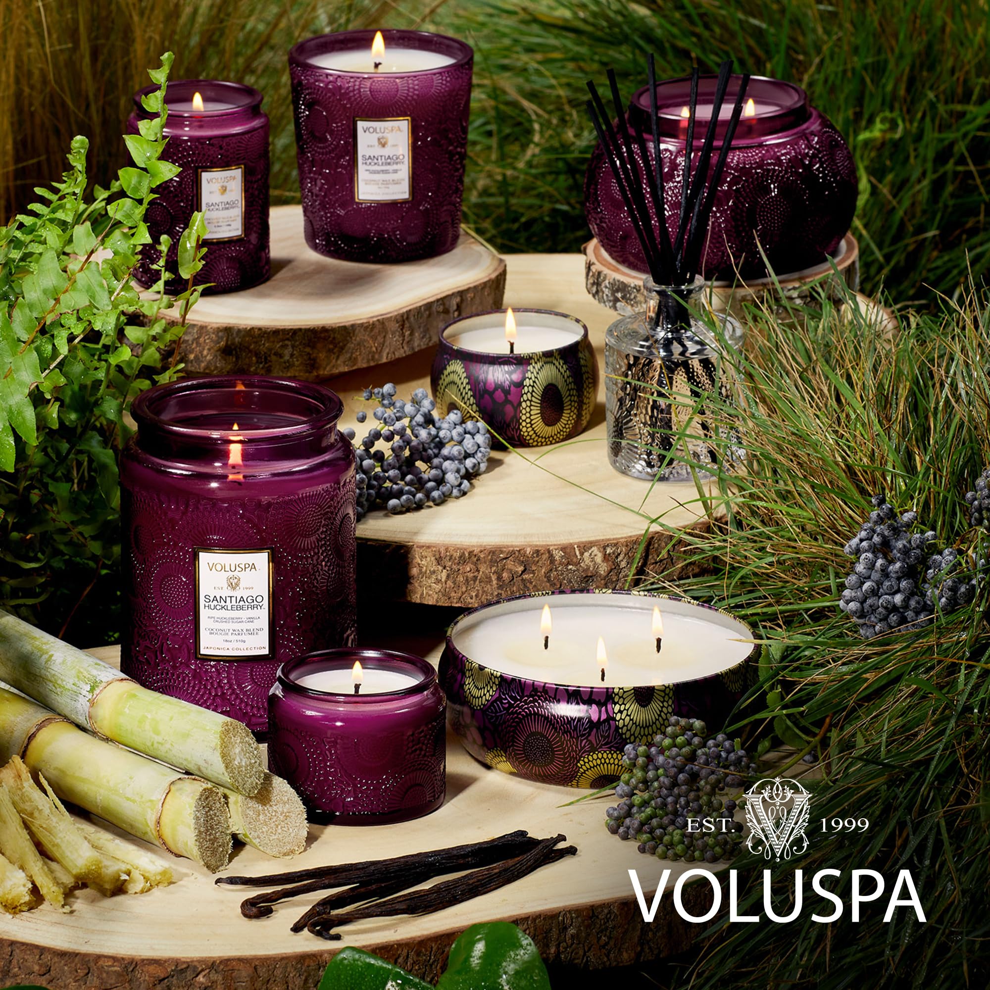 Voluspa emballage décoratif motif floral idéal pour offrir en cadeau