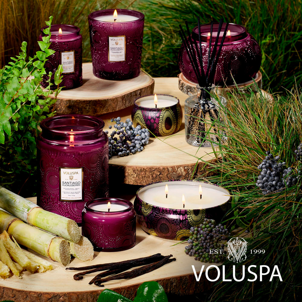 Voluspa emballage décoratif motif floral idéal pour offrir en cadeau