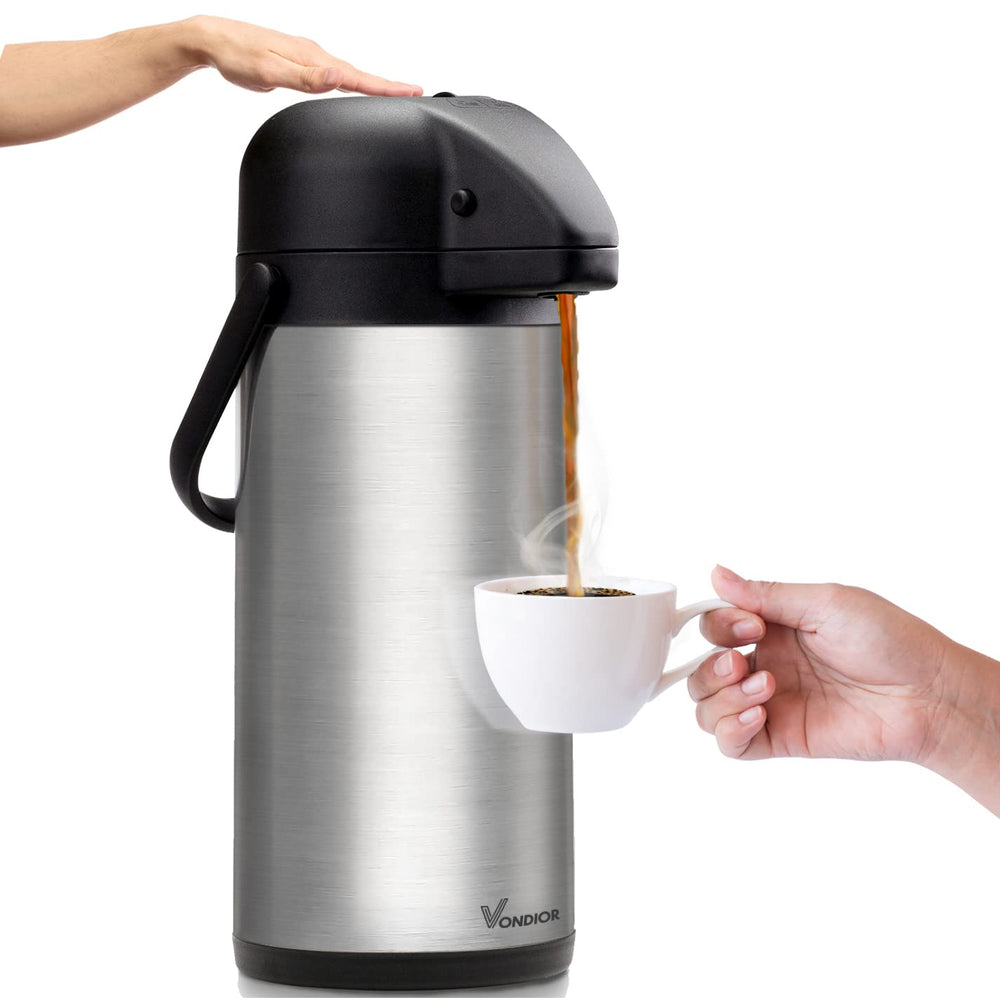 VONDIOR vue avant de la carafe conservant la chaleur et facilitant le service