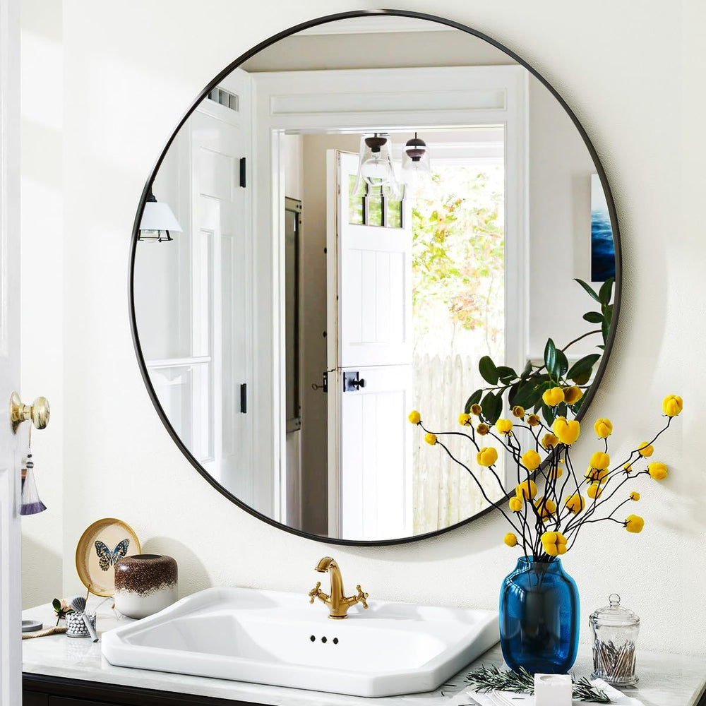 VooBang vue frontale du miroir 24" montrant design net et élégant