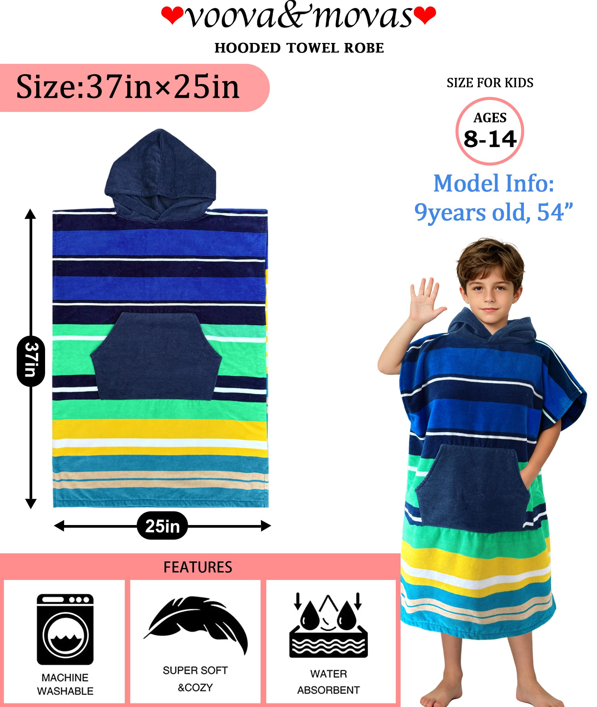 VOOVA & MOVAS capuche gros plan qui protège la tête et accélère le séchage