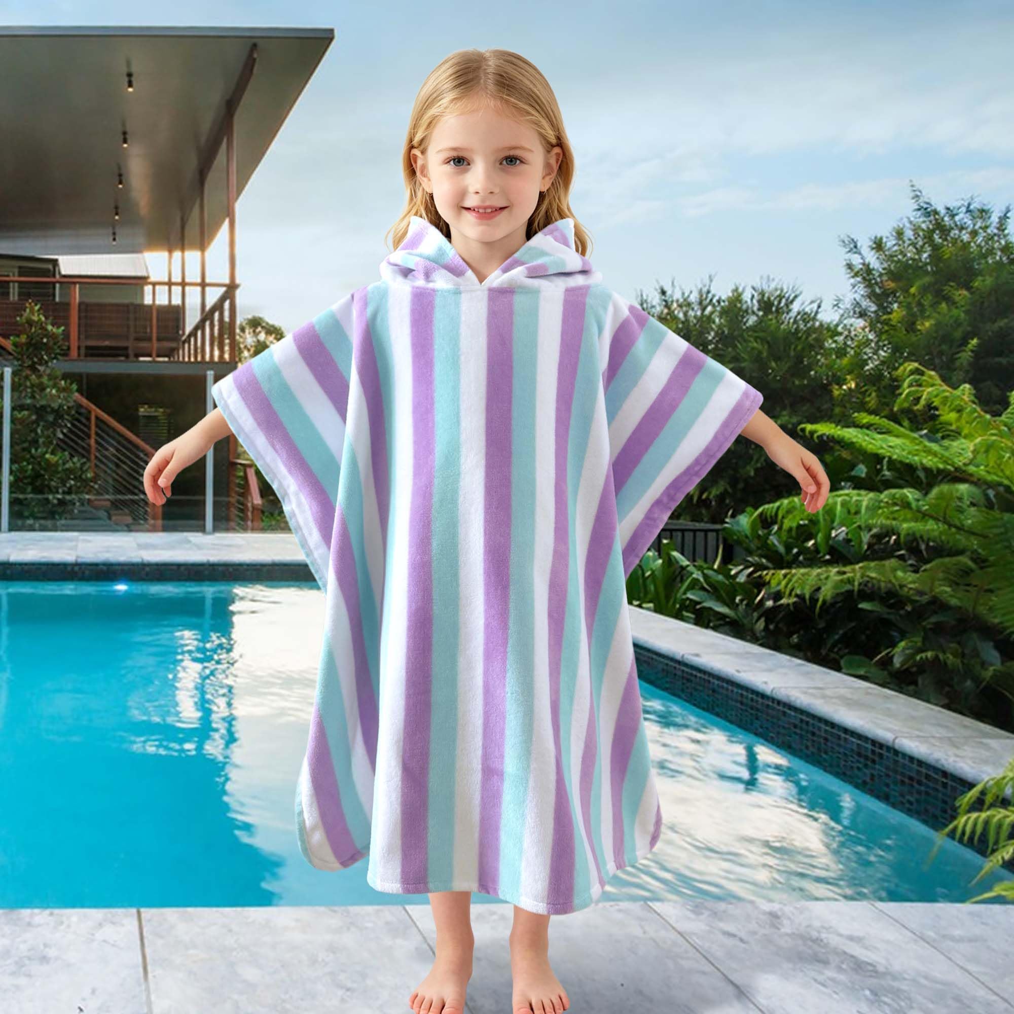 VOOVA & MOVAS détail jacquard rayures montrant style cabana élégant