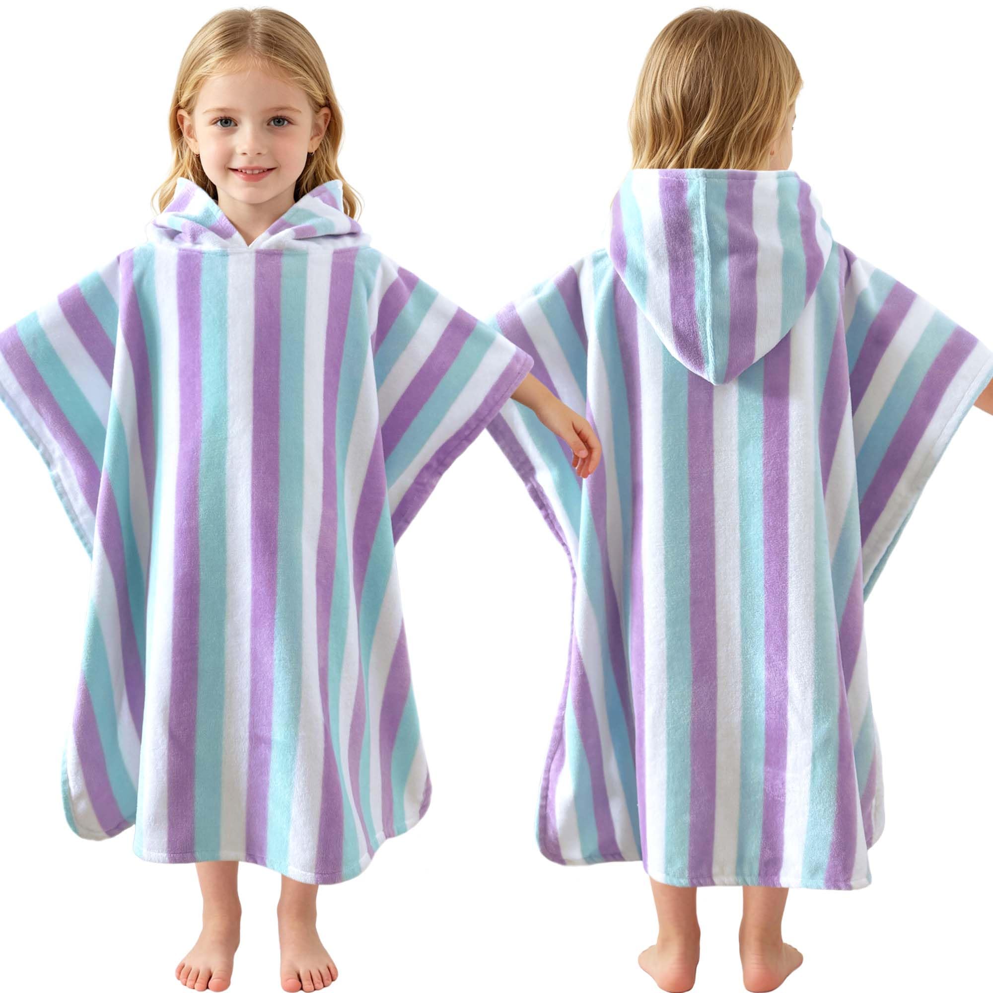 VOOVA & MOVAS poncho serviette face montrant couverture complète et confort