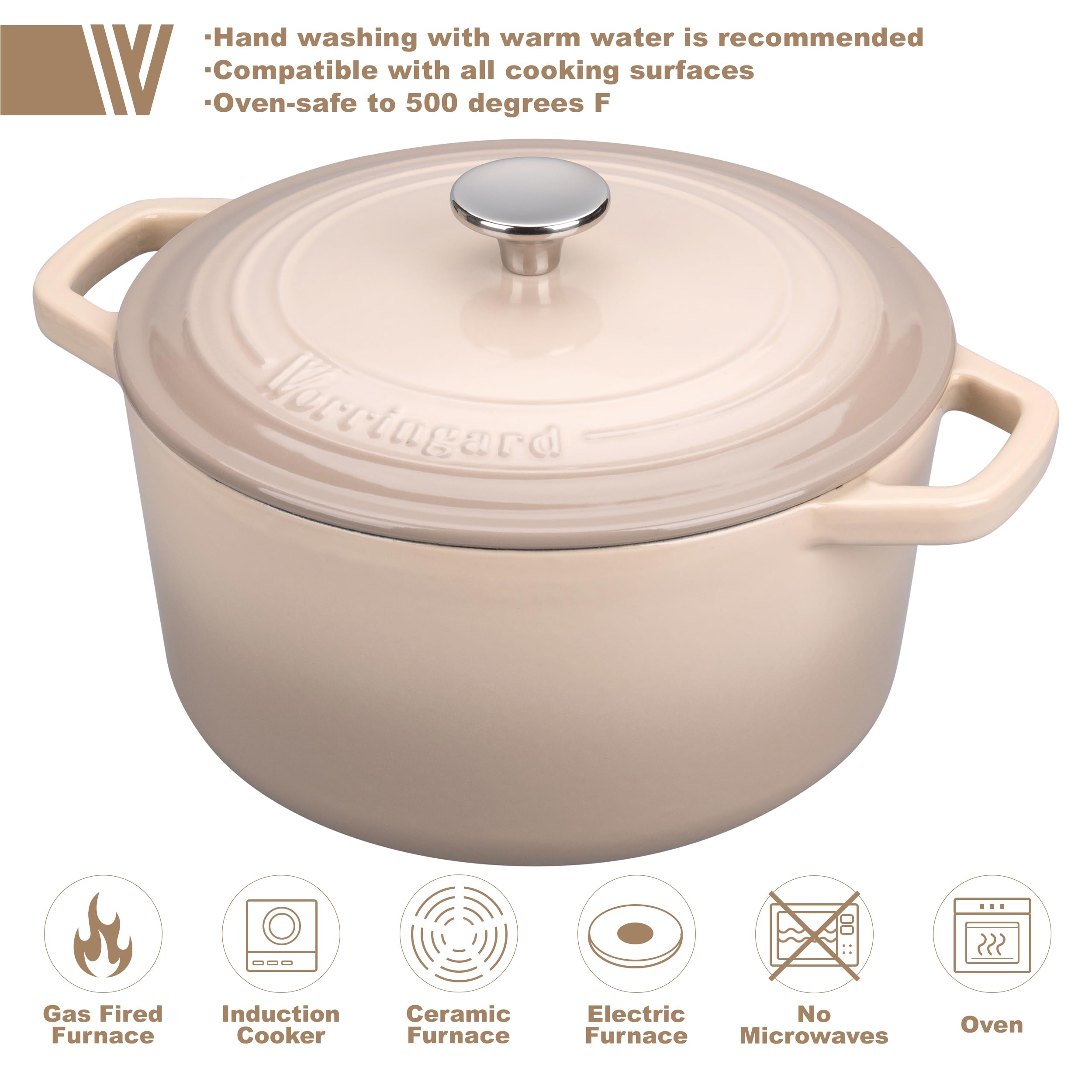 VORRINGARD cocotte avec pain doré illustrant cuisson uniforme