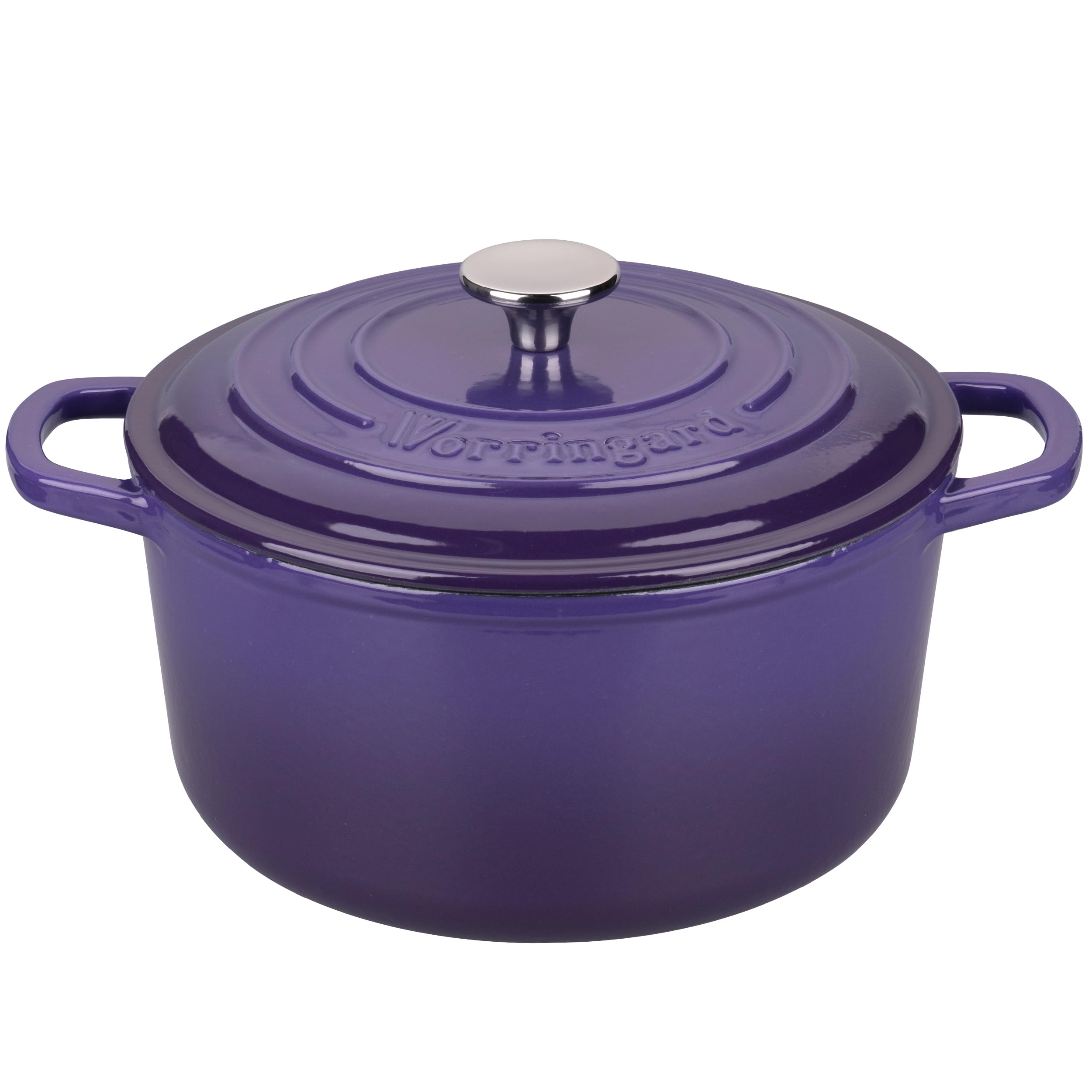 VORRINGARD cocotte face avant violet montrant design et poignées robustes