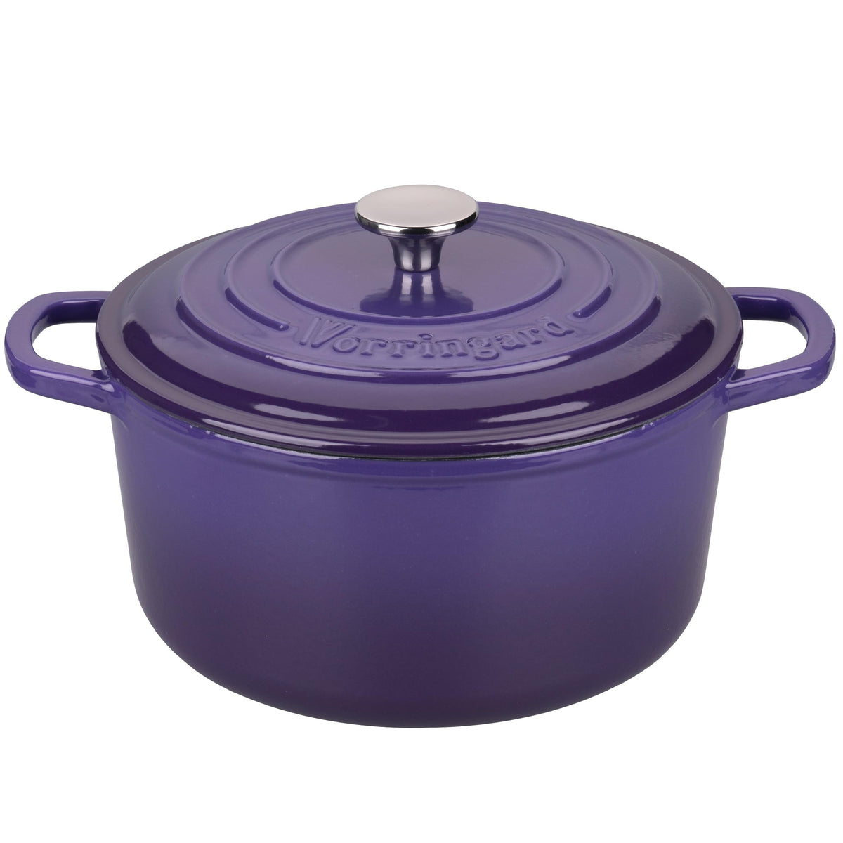 VORRINGARD cocotte face avant violet montrant design et poignées robustes