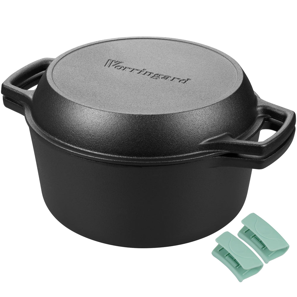 VORRINGARD cocotte face avec poignées montrant une prise sûre