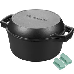 VORRINGARD cocotte face avec poignées montrant une prise sûre