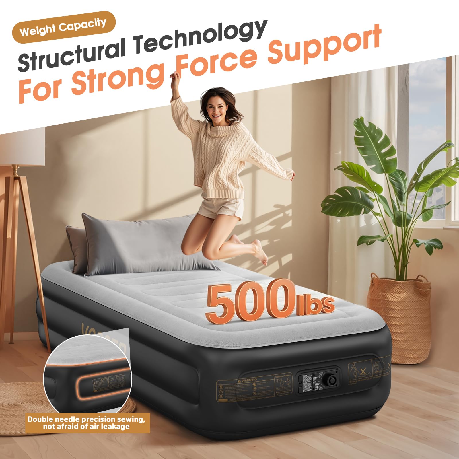 VOSSER base antidérapante pour stabilité et silence de nuit