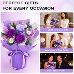 Vrioca bouquet en situation sur table apportant une touche décorative