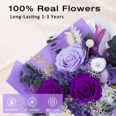 Vrioca gros plan roses montrant texture naturelle et couleurs durables