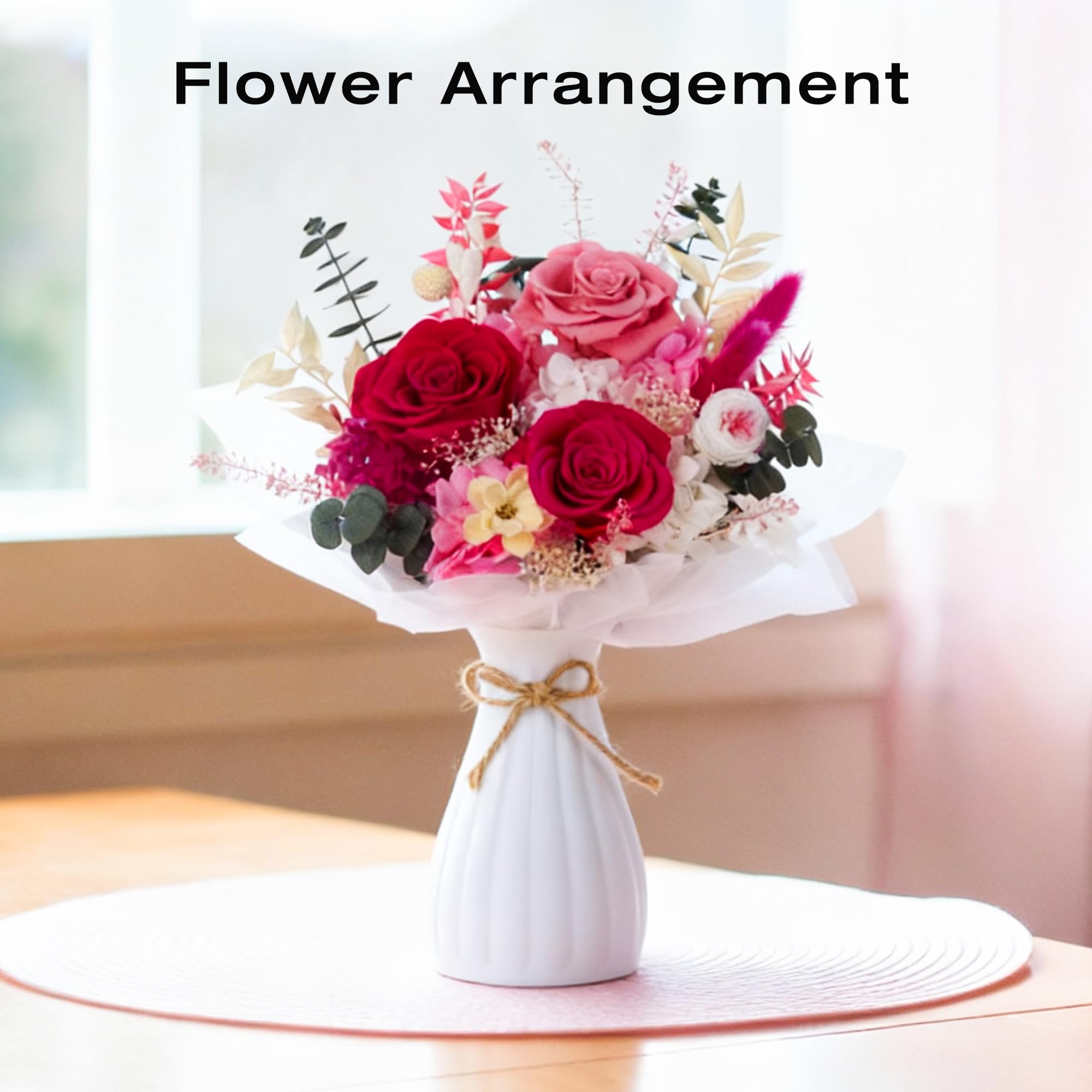 Vrioca bouquet en déco salon ajoutant élégance sans entretien