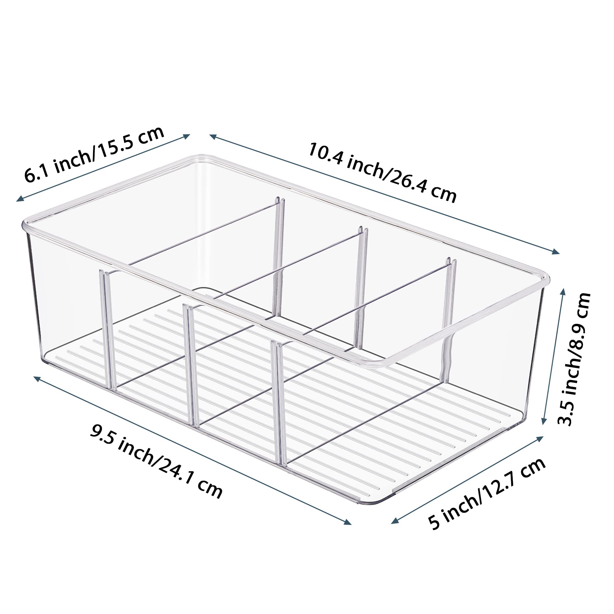 Vtopmart détail des séparateurs amovibles pour rangement modulable