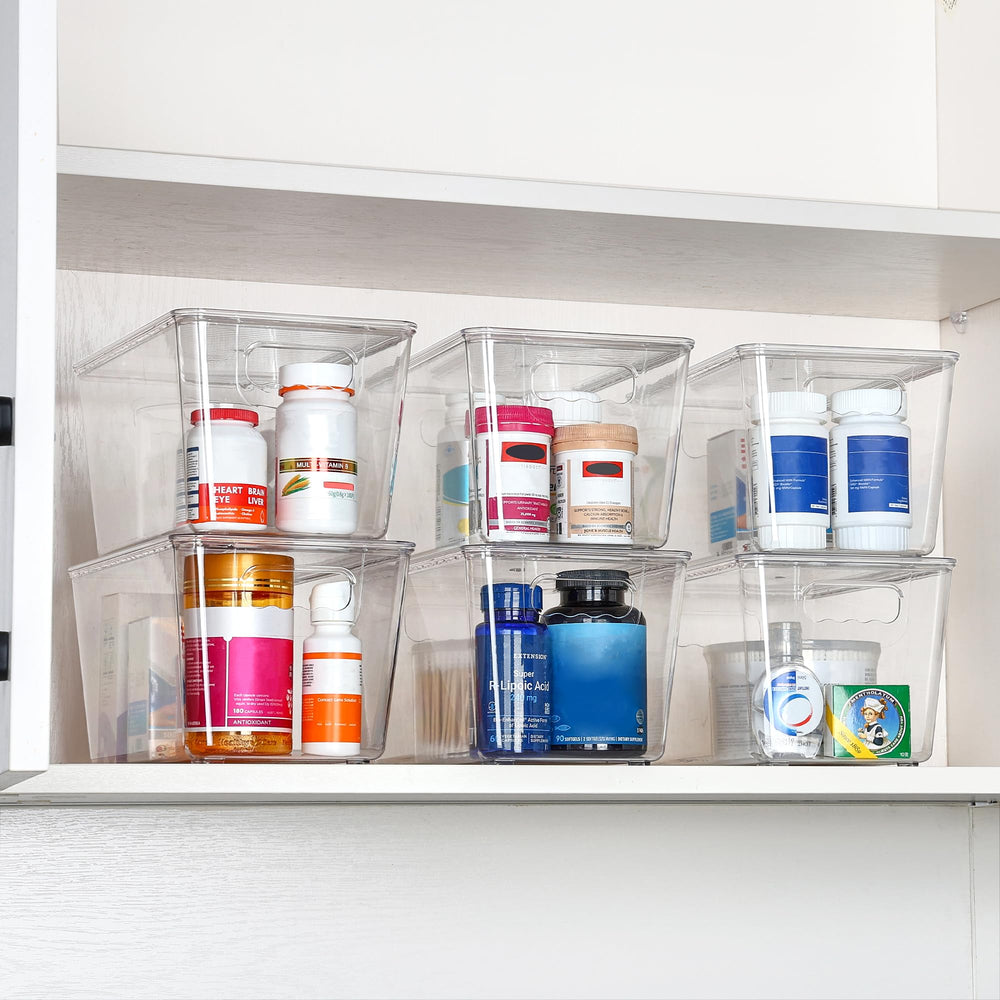 Vtopmart bacs dans salle de bain organisant produits et réduisant encombrement