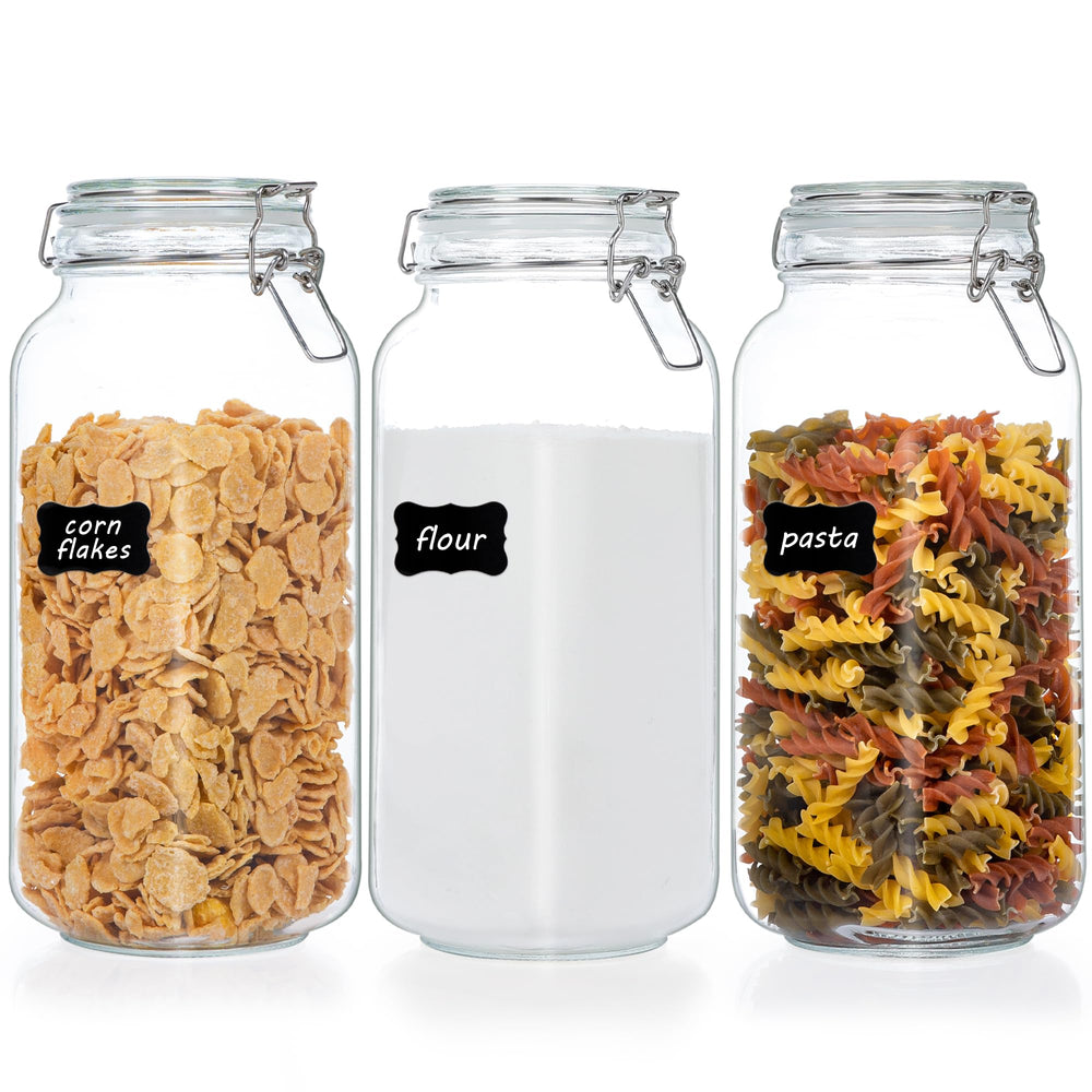 Vtopmart bocal face 78oz montrant stockage visible, organisation instantanée