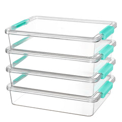 Vtopmart face avant pack 4 montrant rangement clair et gain d'espace