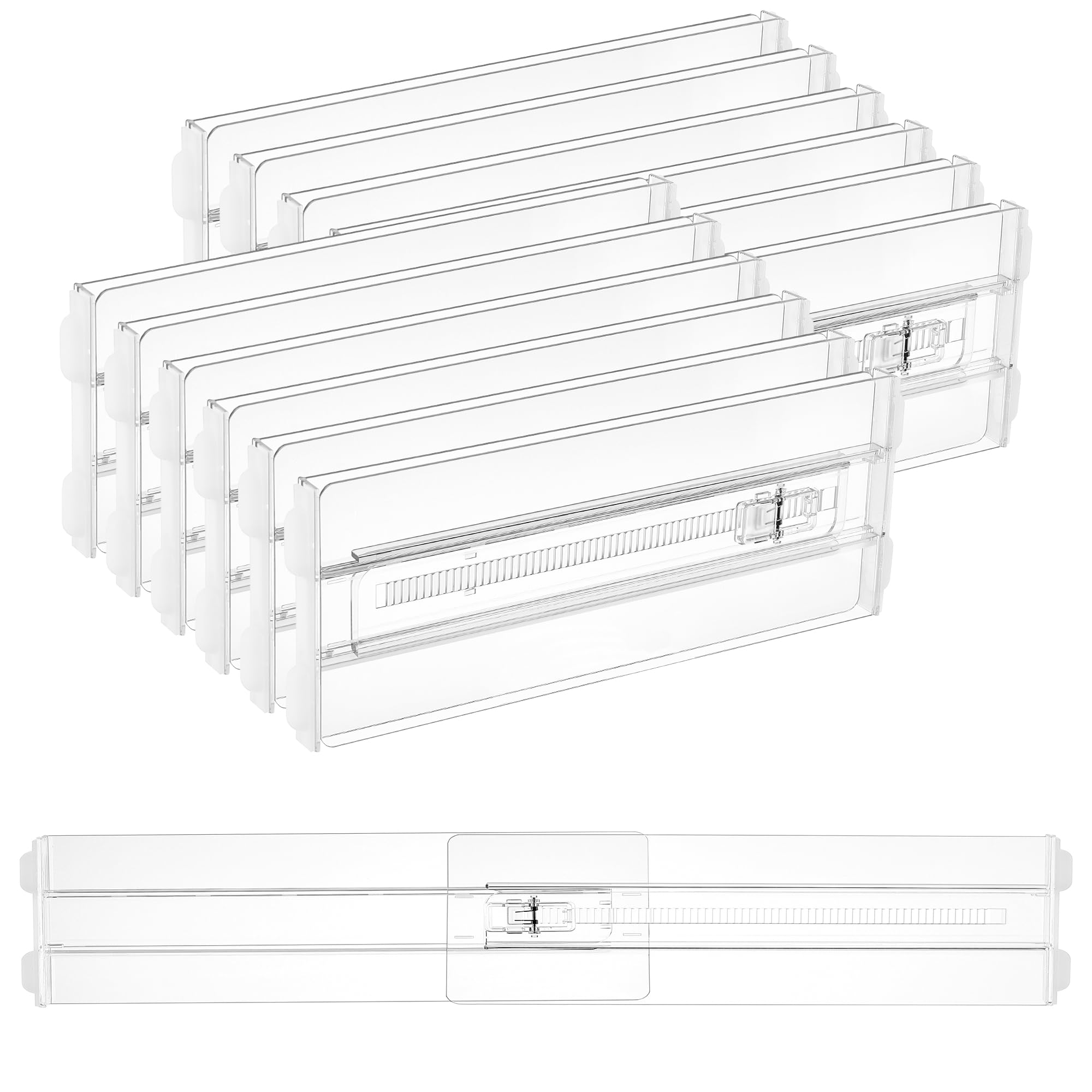Vtopmart face du pack de 12 séparateurs montrant contenu et avantage d'installation rapide