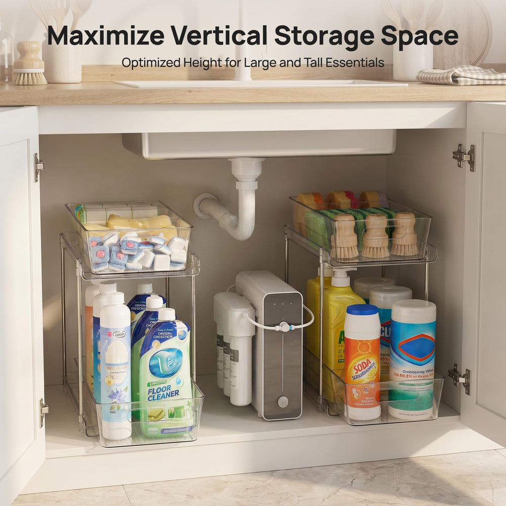 Vtopmart installé sous évier optimisant espace et visibilité des produits
