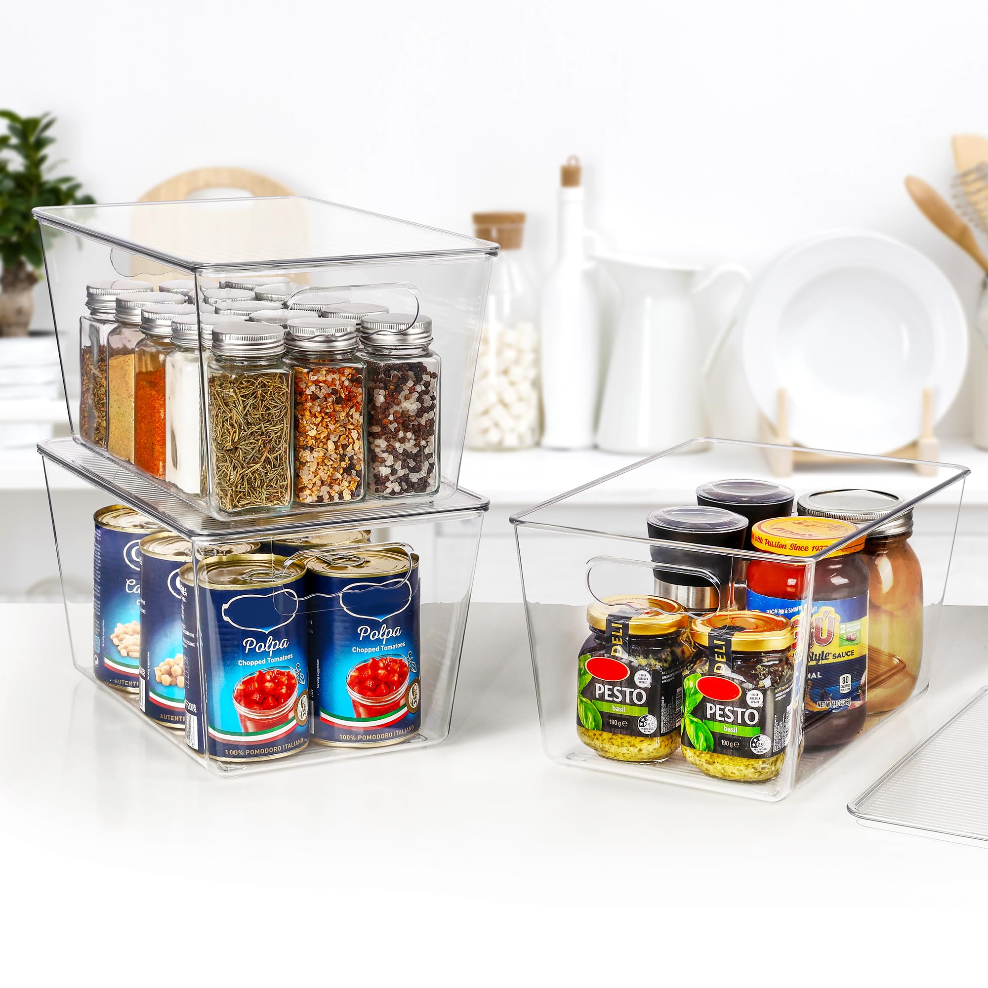 Vtopmart lot rangé dans un placard optimisant espace et visibilité
