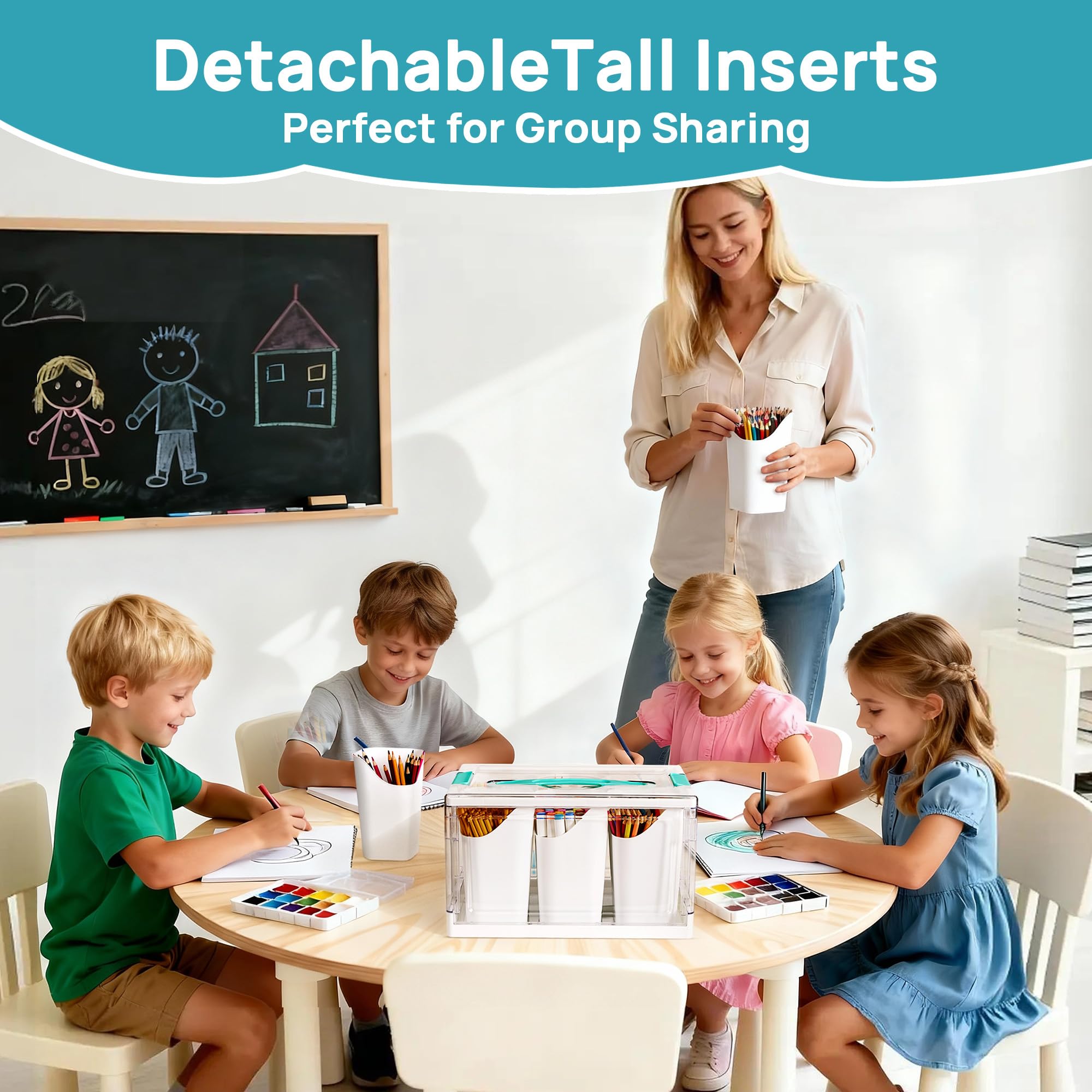 Vtopmart posé sur table d’atelier pour organiser matériel créatif rapidement