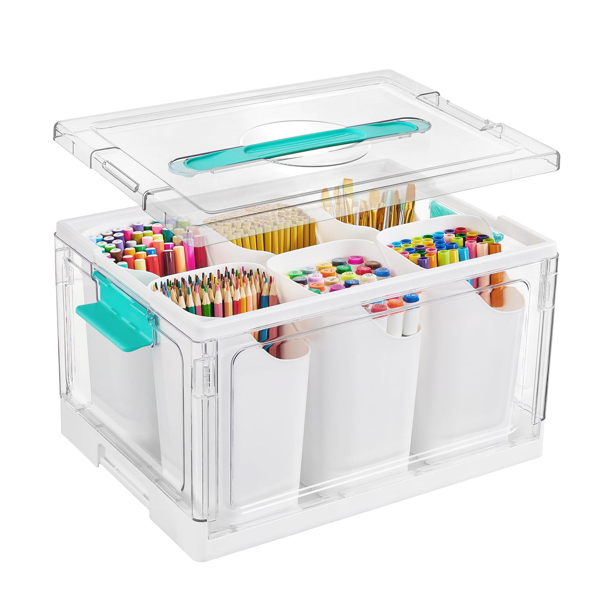 Vtopmart face avant montrant boîtier transparent et rangement organisé