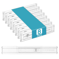 Vtopmart séparateur face avant montrant transparence et rangement organisé