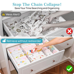 Vtopmart séparateurs installés dans un tiroir de commode optimisant espace