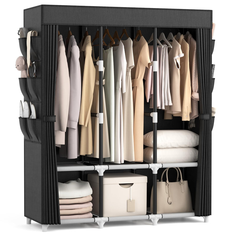 VTRIN armoire portable face ouverte montrant rangement organisé