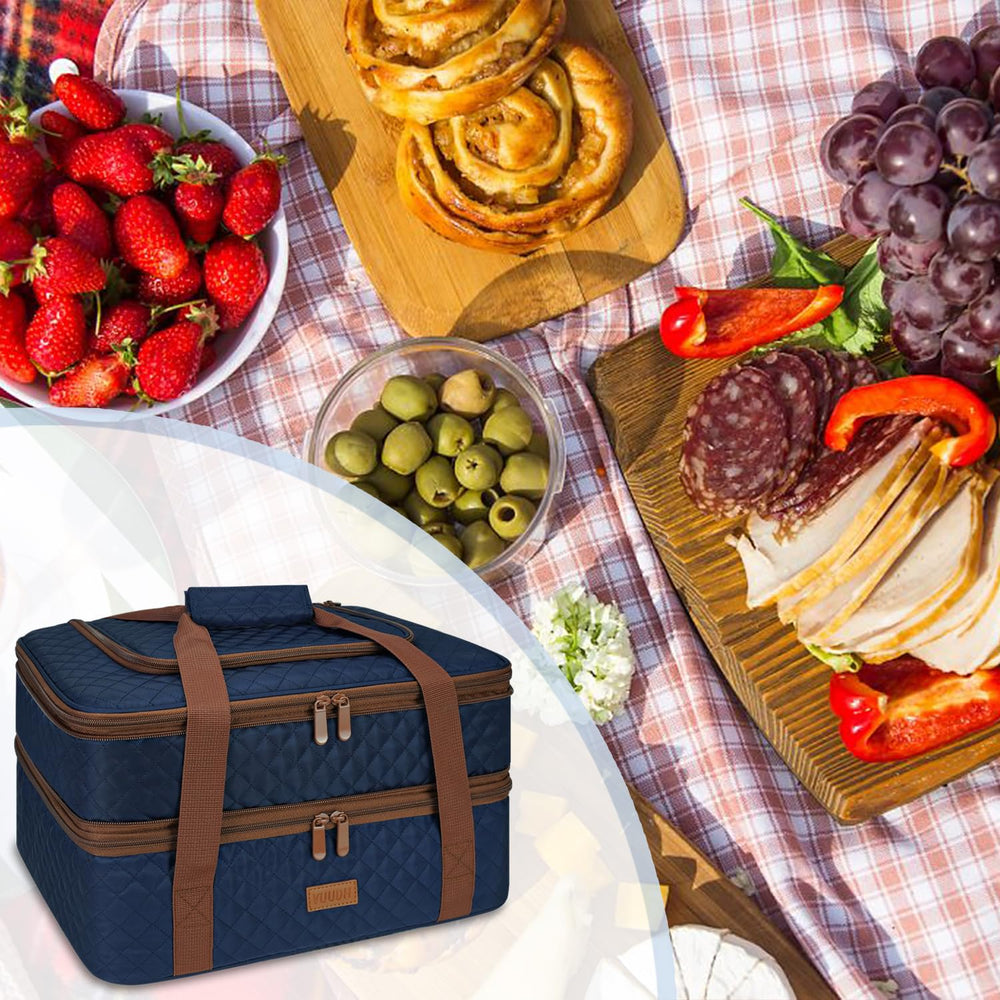 Vuudh sac en situation pique-nique facilitant le transport des plats