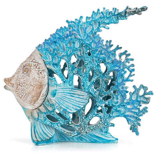 VVGIFTS gros plan texture corail montrant détails sculptés et réalisme décoratif