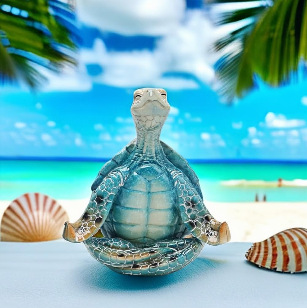 VVGIFTS tortue méditation gros plan texture résine durable