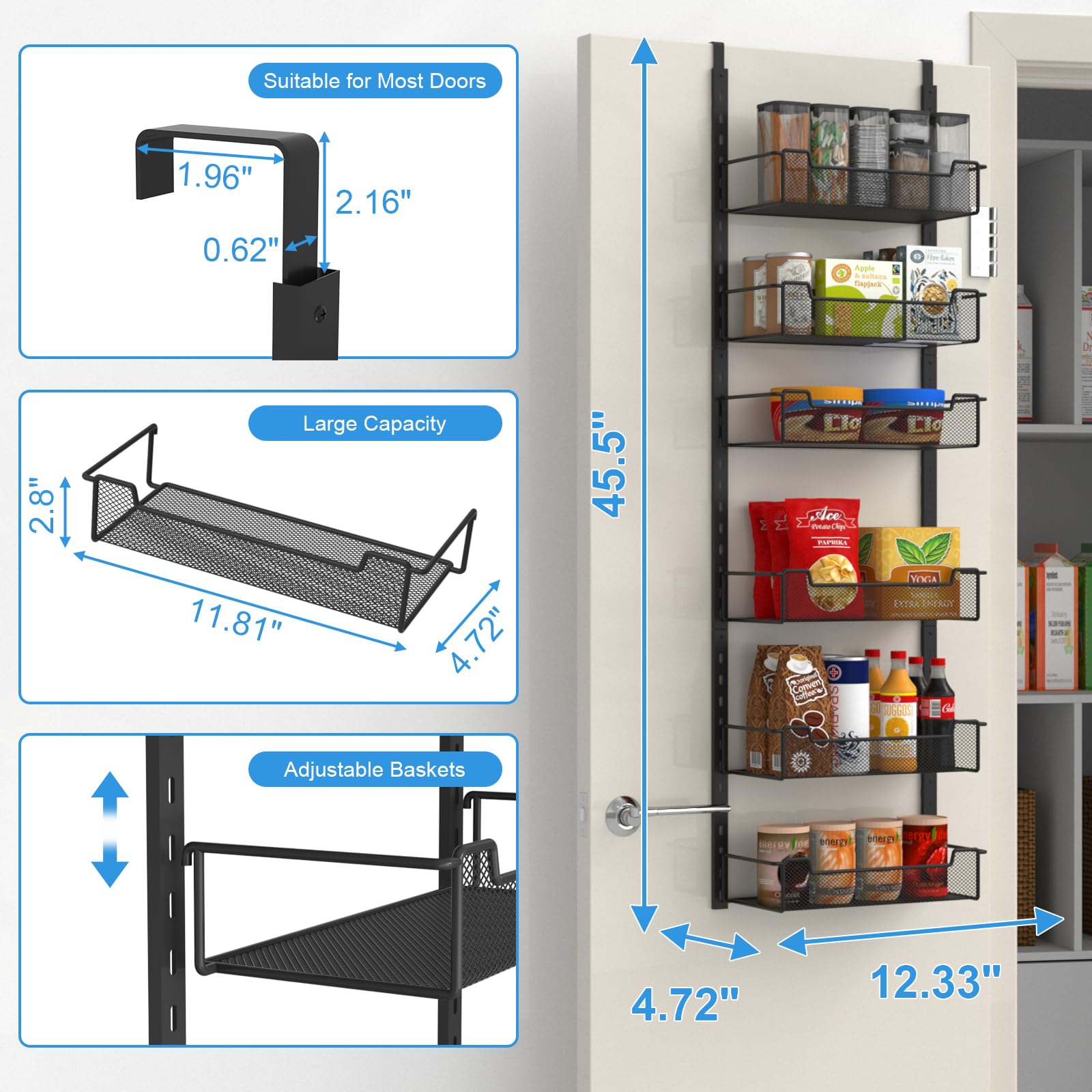 VyGrow organiseur en usage dans cuisine optimisant placard