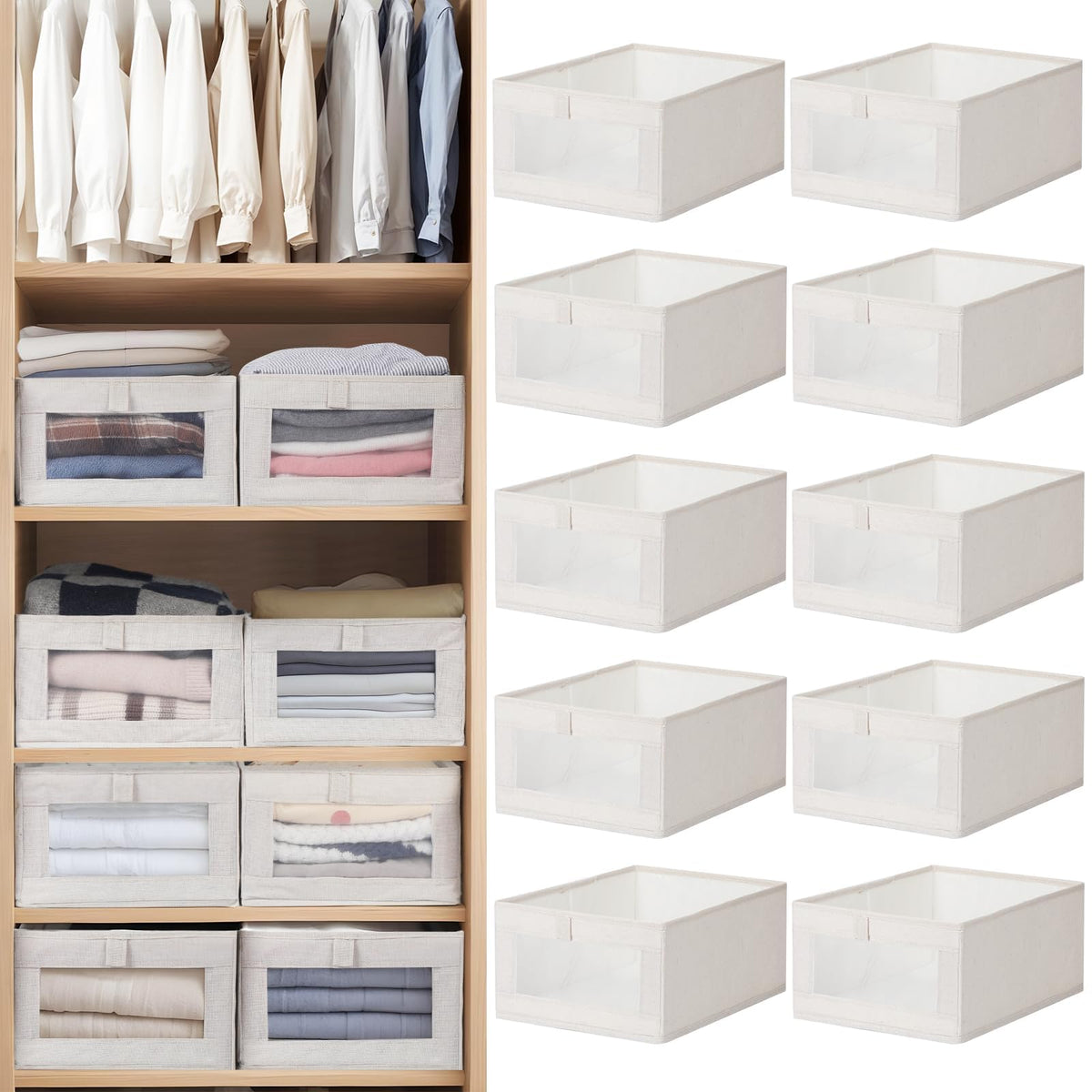 VZZNN boîte placard face montrant organisation facile